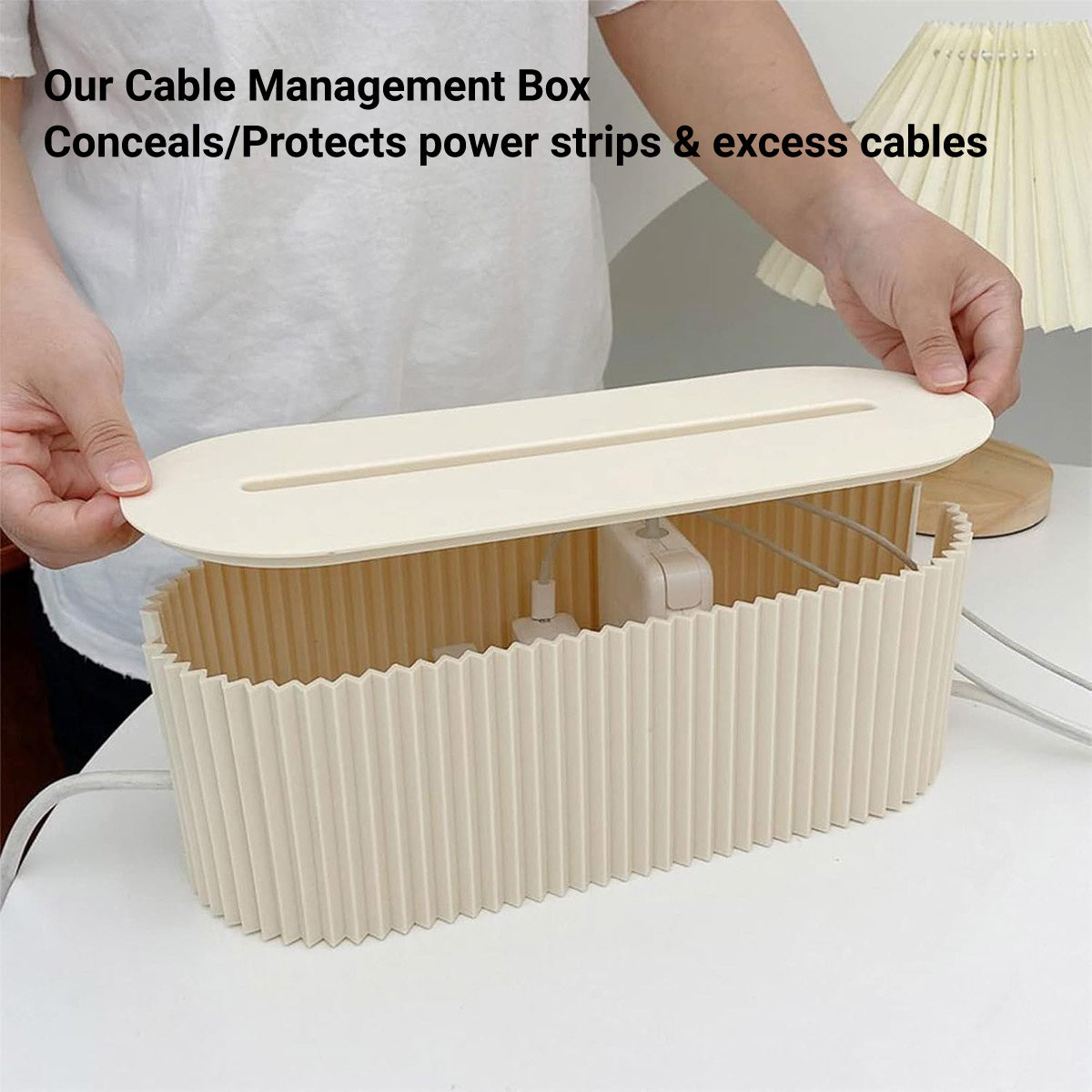 Large Cable Storage Box for Wire Management