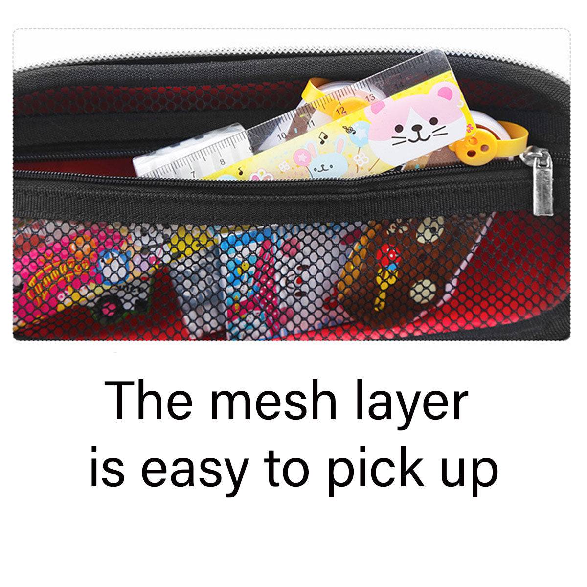 Sports Car Shaped Pencil Case Three Layer EVA Double Zippers