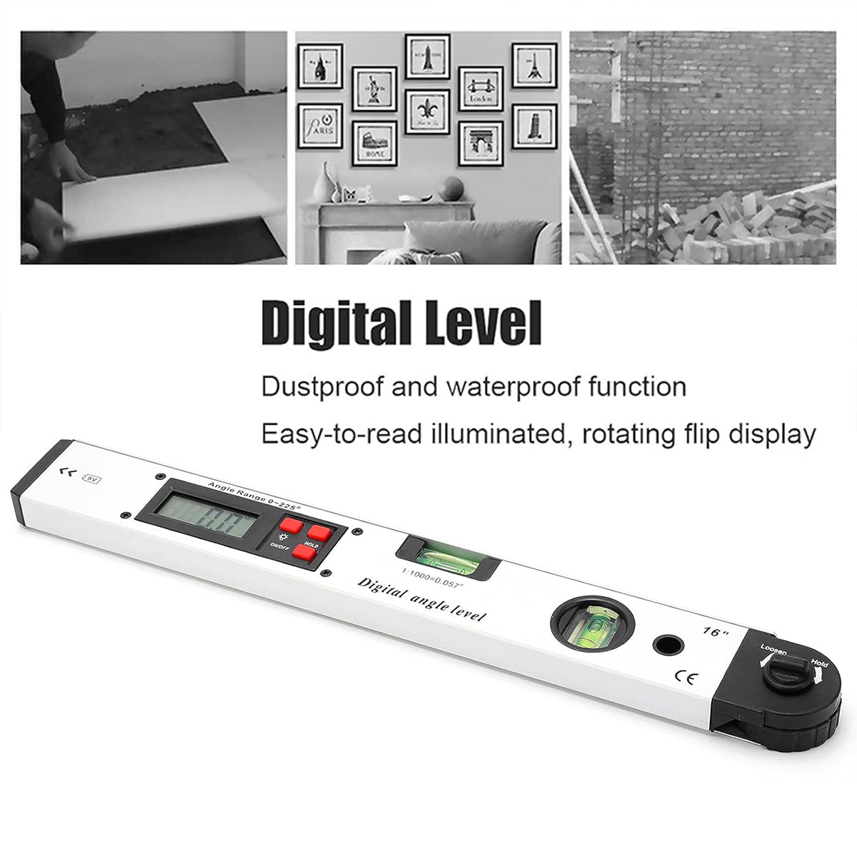 Aluminum Alloy Digital Angle Ruler Level Precision Tool