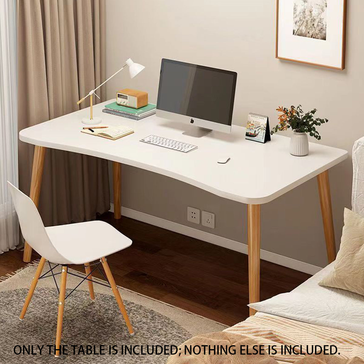 Rectangular Office Desk for Home Study Computer