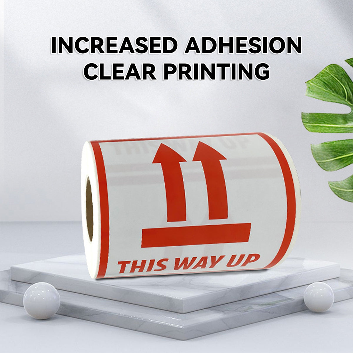 300pcs 12x12cm This Way Up Warning Sticker Roll
