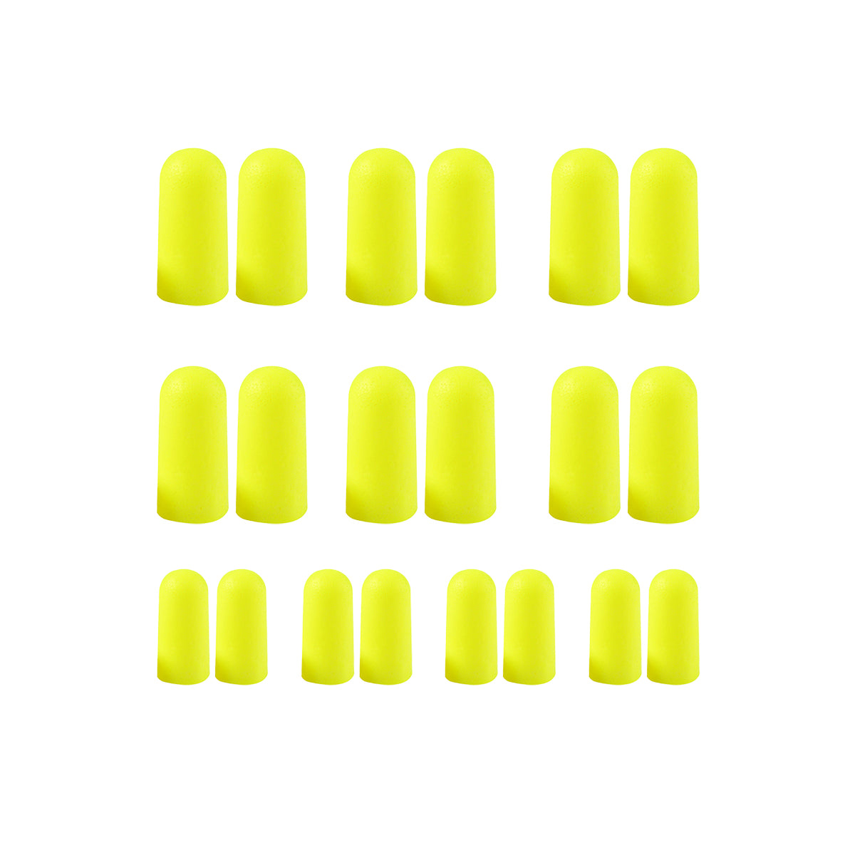 3M Foam Earplugs Yellow Moisture Resistant Soft Fit