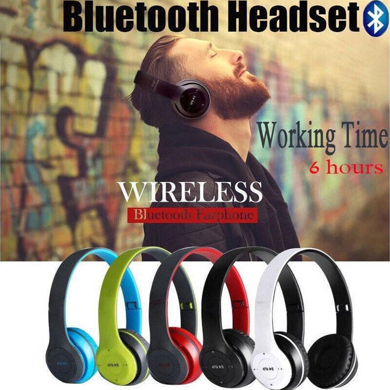Wireless Bluetooth 5.3 Headphones with Mic Pads