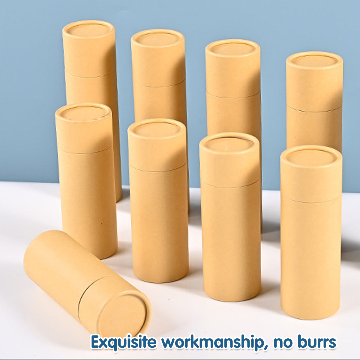 10pcs Kraft Paper Tubes for Crafts and Mailing