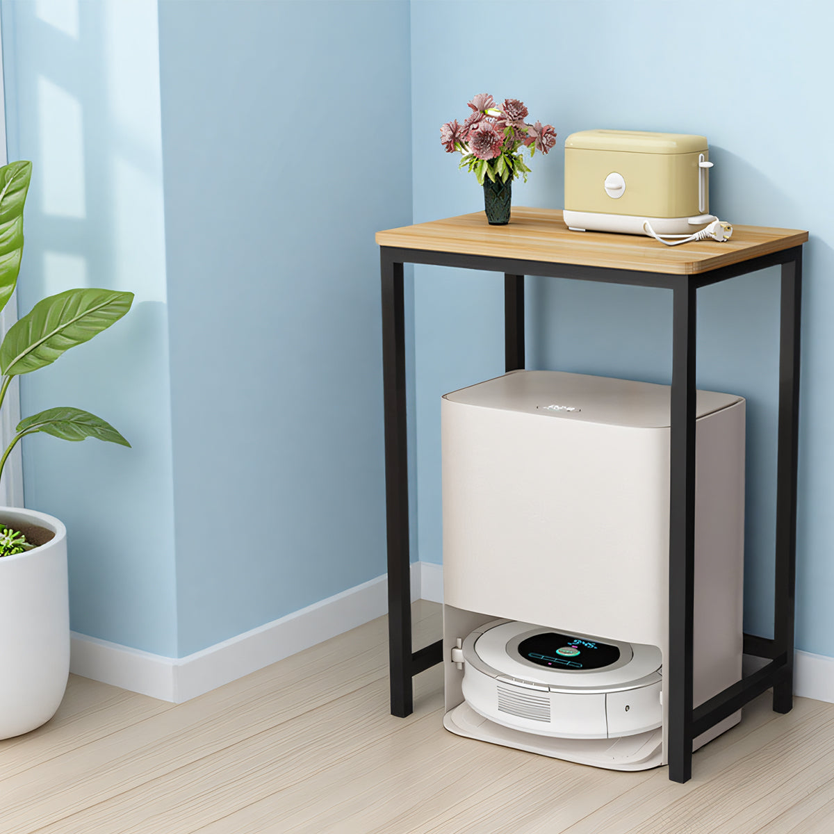 Small Square Side Table for Home and Office Space Saving Use