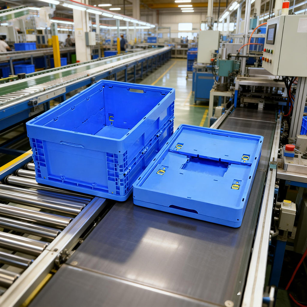 Foldable Plastic Storage Box for Workshop