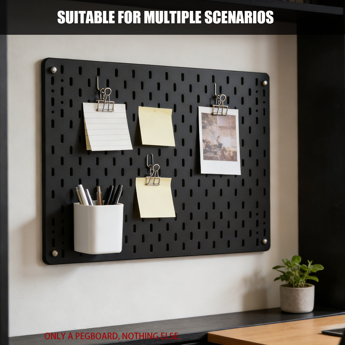 Acrylic Pegboard Wall Shelf for Home and Office