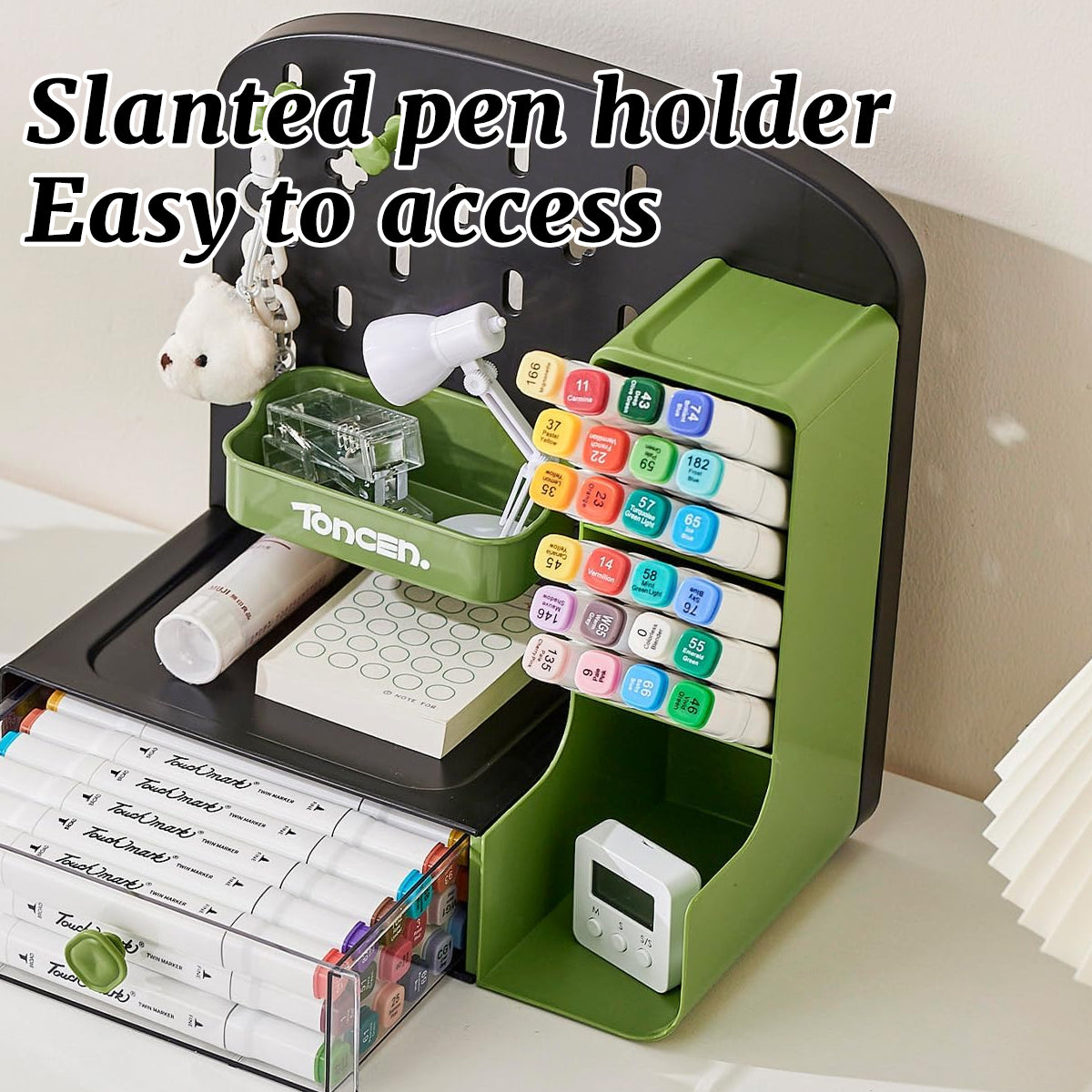 Desktop Storage Box with Drawer Divider for Office and Home