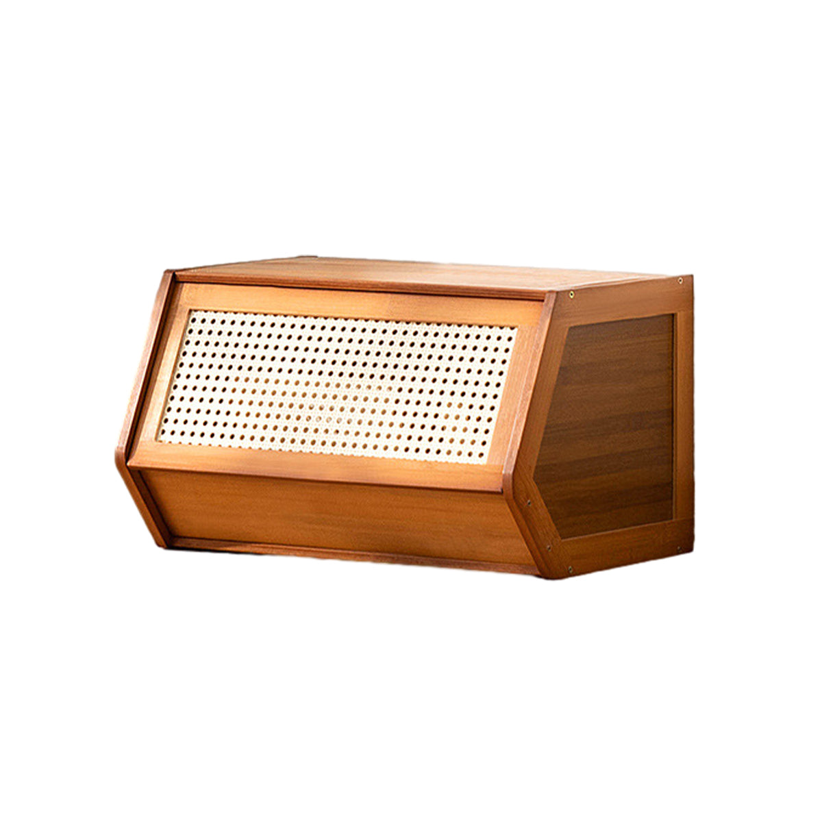Bamboo Bookcase Storage Cabinet with Doors