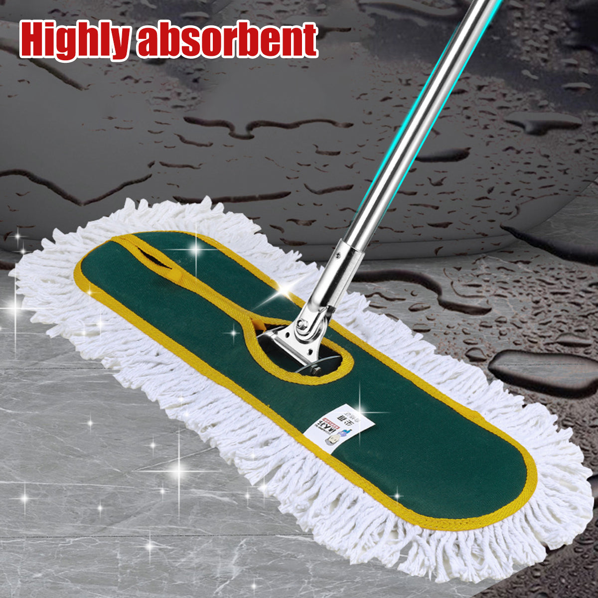 Extra Long Flat Mop with 180 Rotating Handle