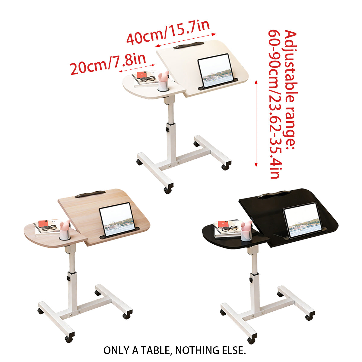 Portable Adjustable Laptop Desk Stand Mobile Table