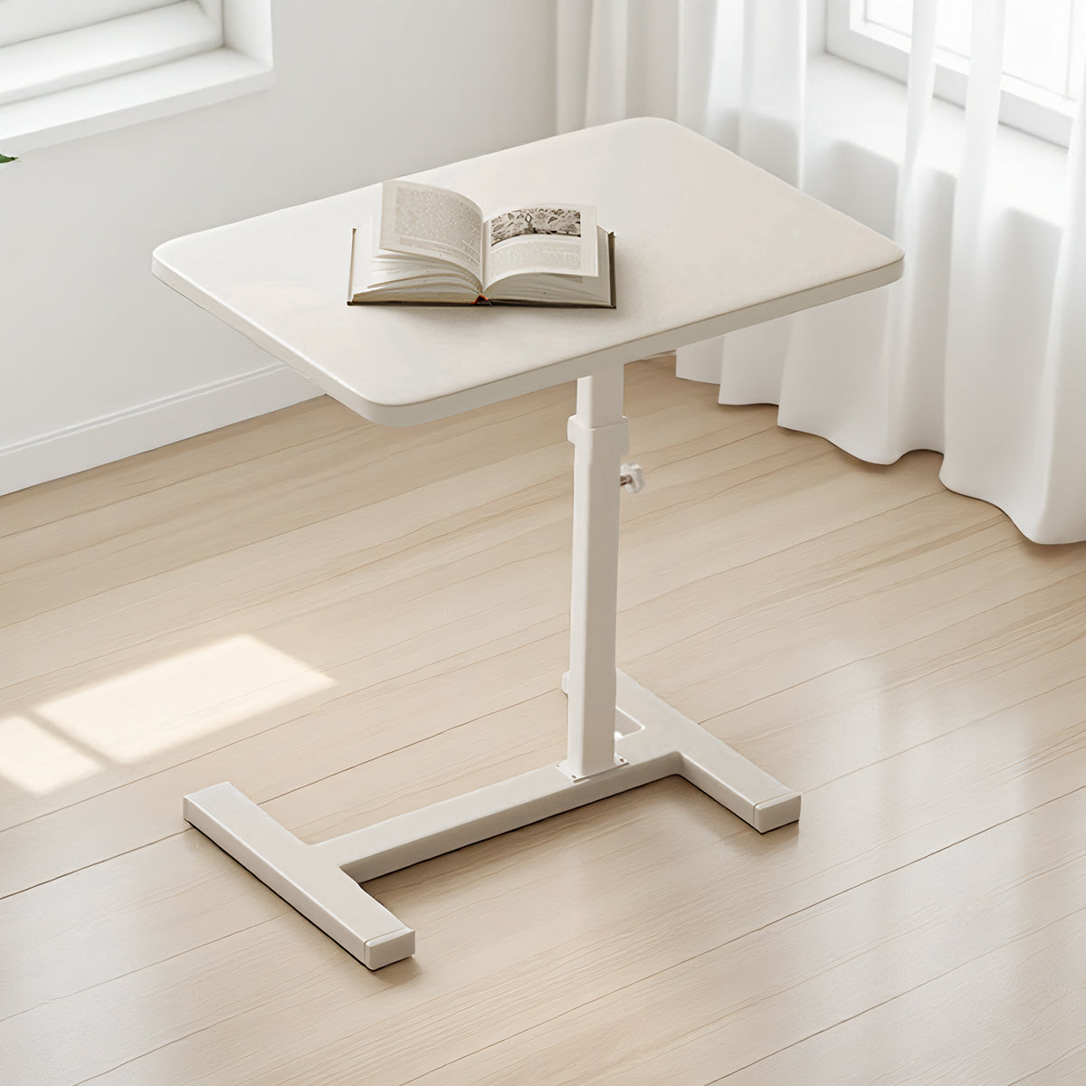 Mobile Computer Desk Adjustable Height Table for Home Office Use