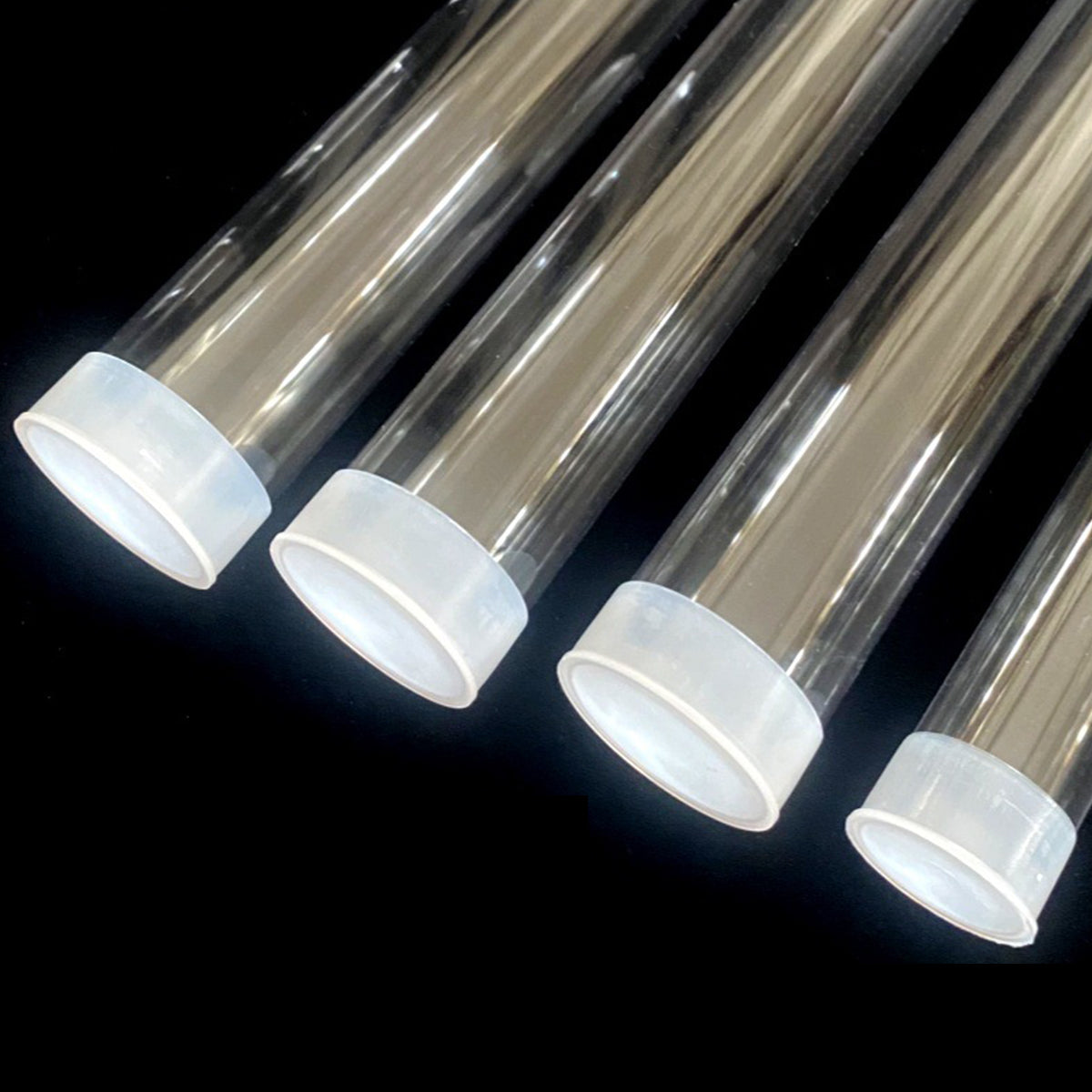 20pcs Clear Plastic Packaging Tubes for Artwork