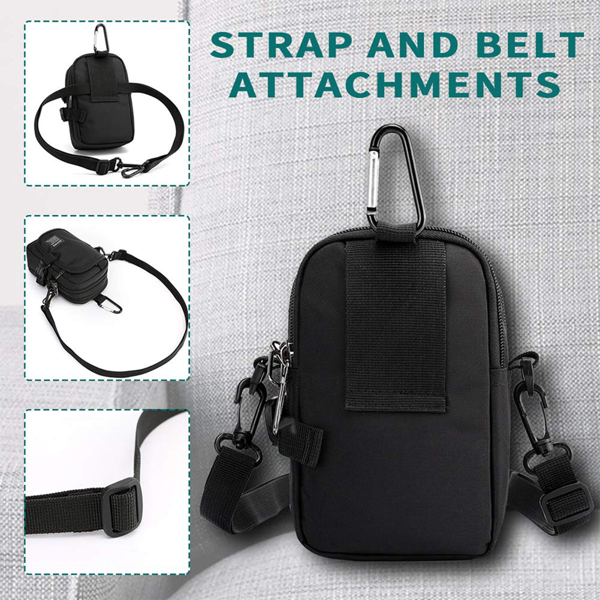 Water-Resistant Crossbody Bag with Multiple Styles