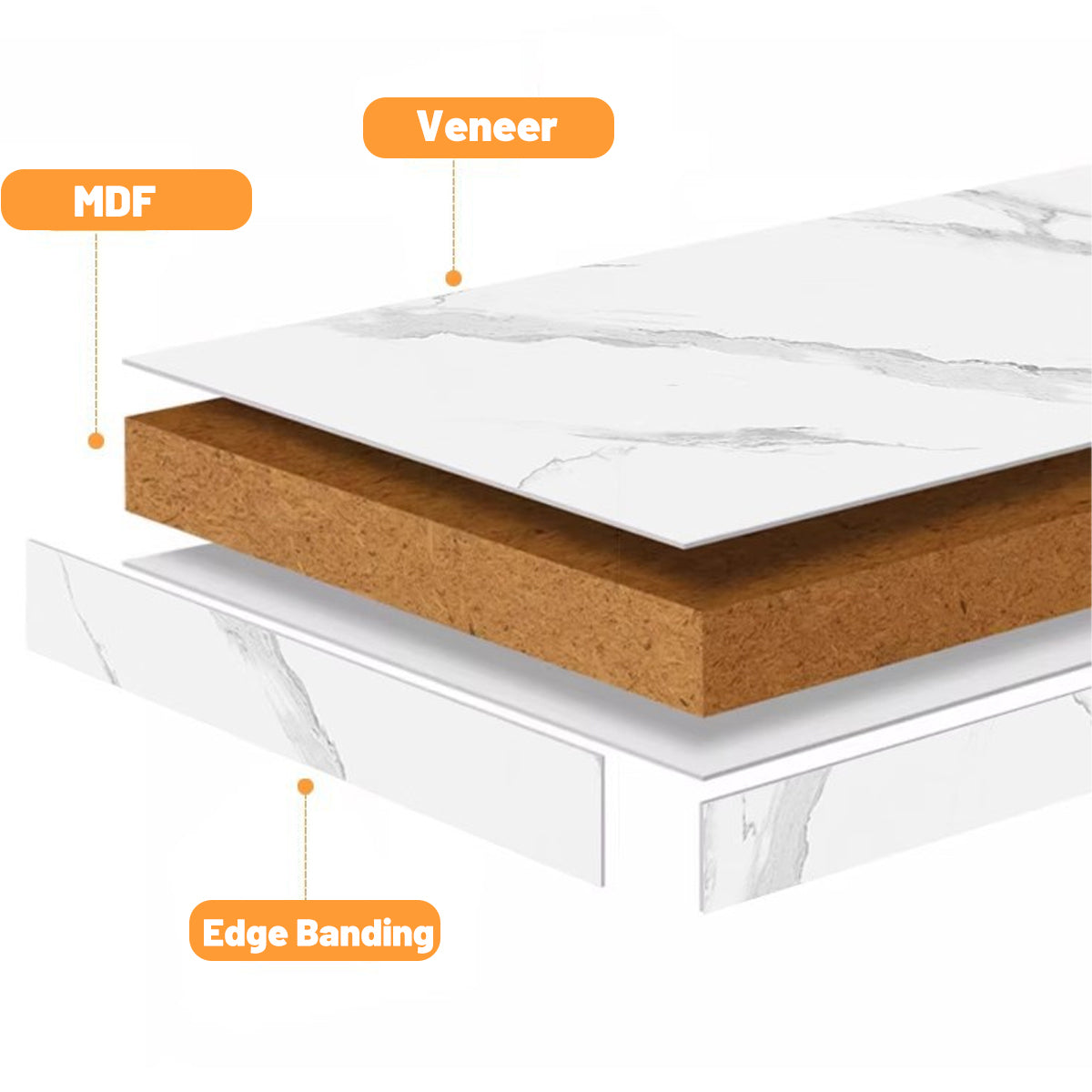 White Side Table with Storage Shelf for Home Office Use