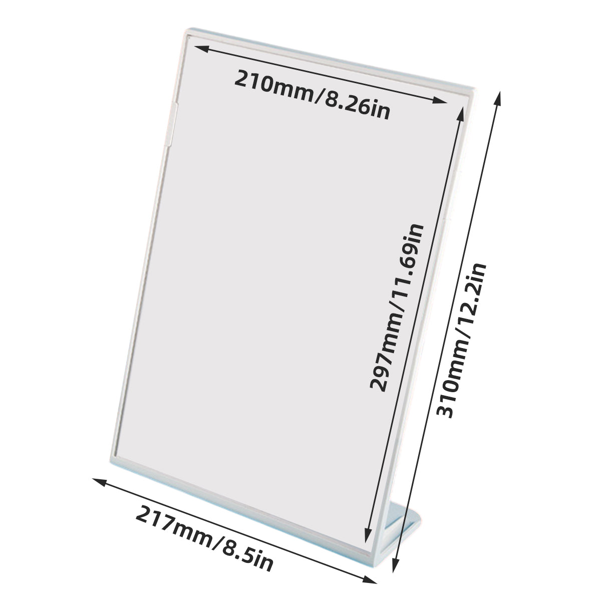 4 Pcs A4 Desktop Display Stand for Menu and Signs