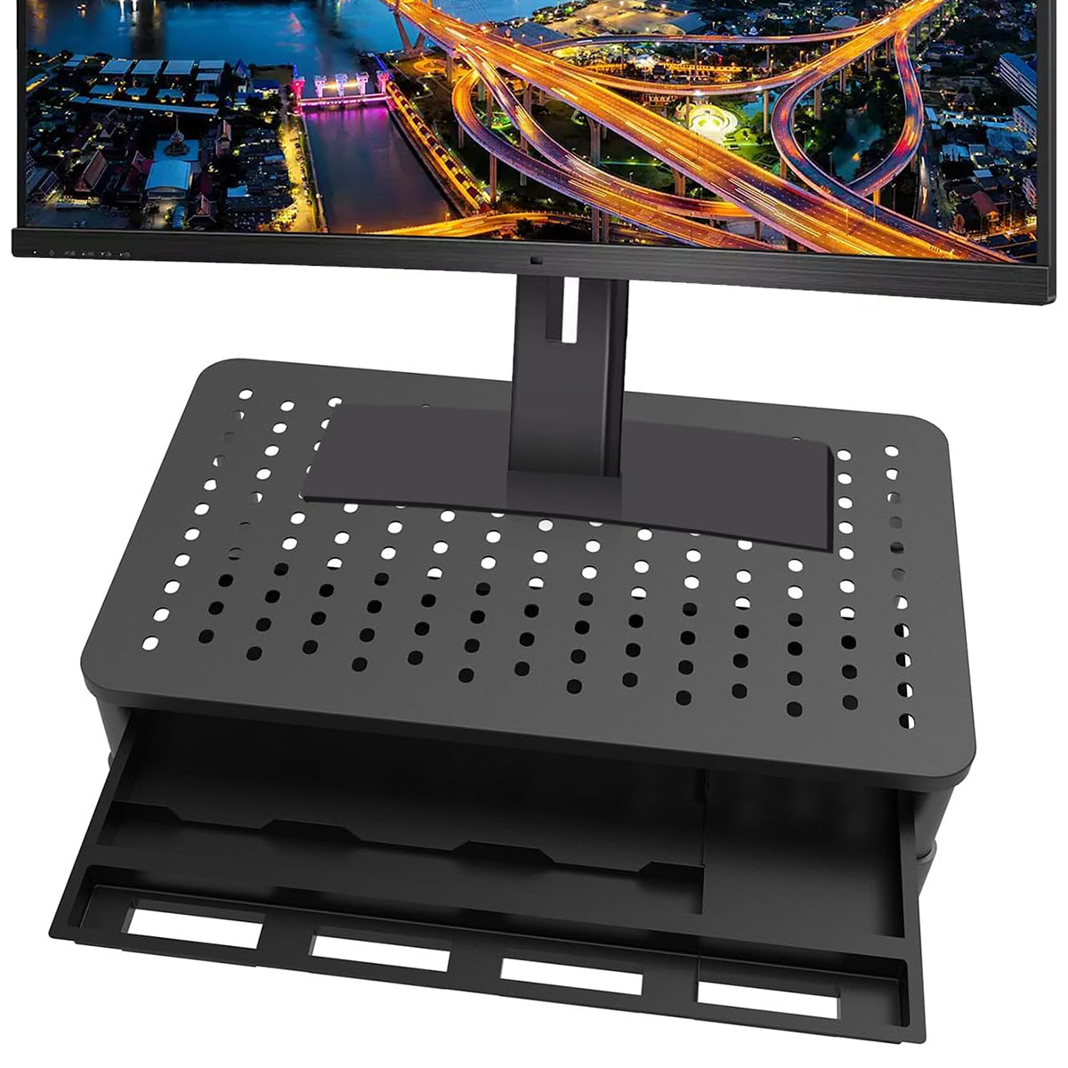 Aluminum Laptop Monitor Riser with 3-Level Height