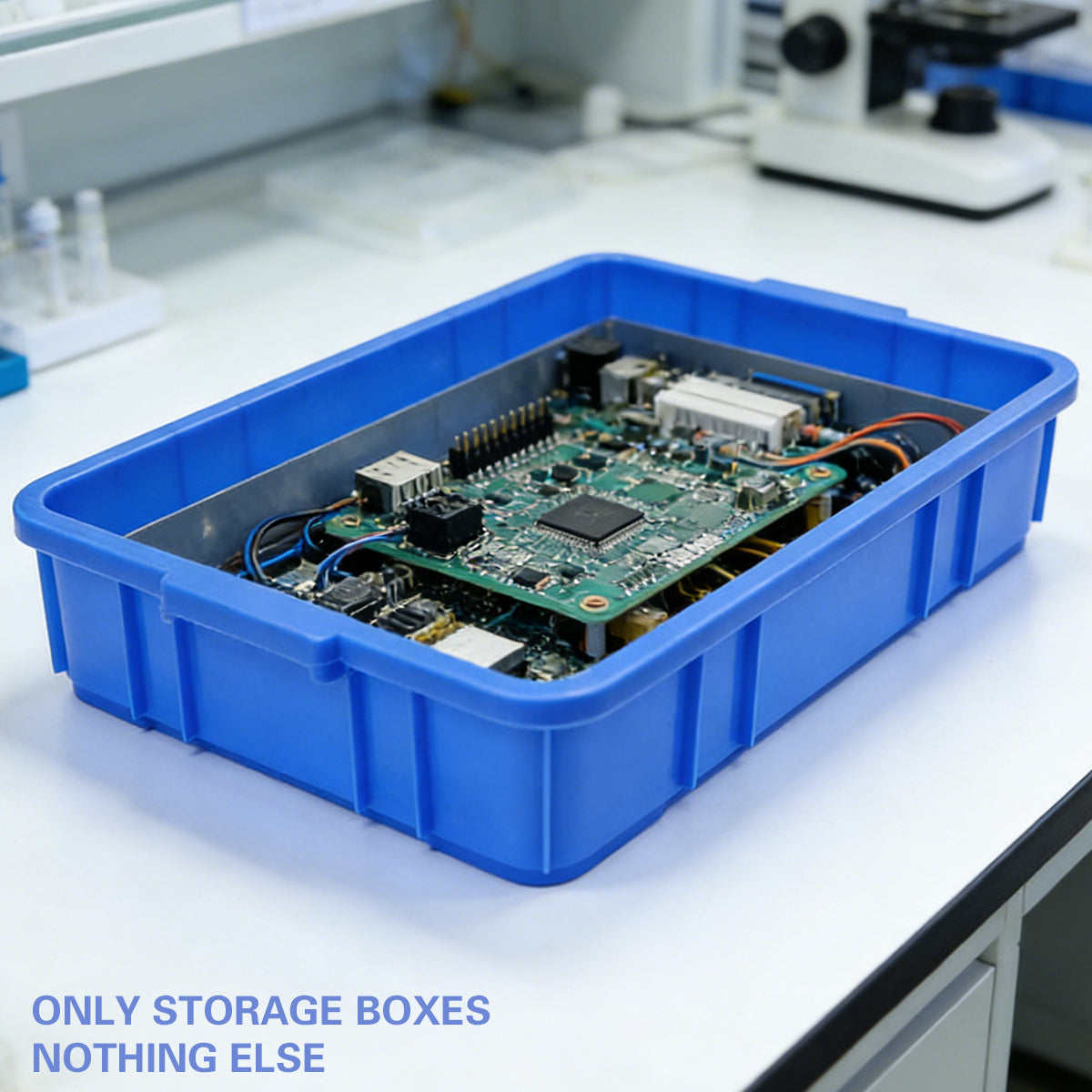 Large PE Tool Storage Basket with Side Handles