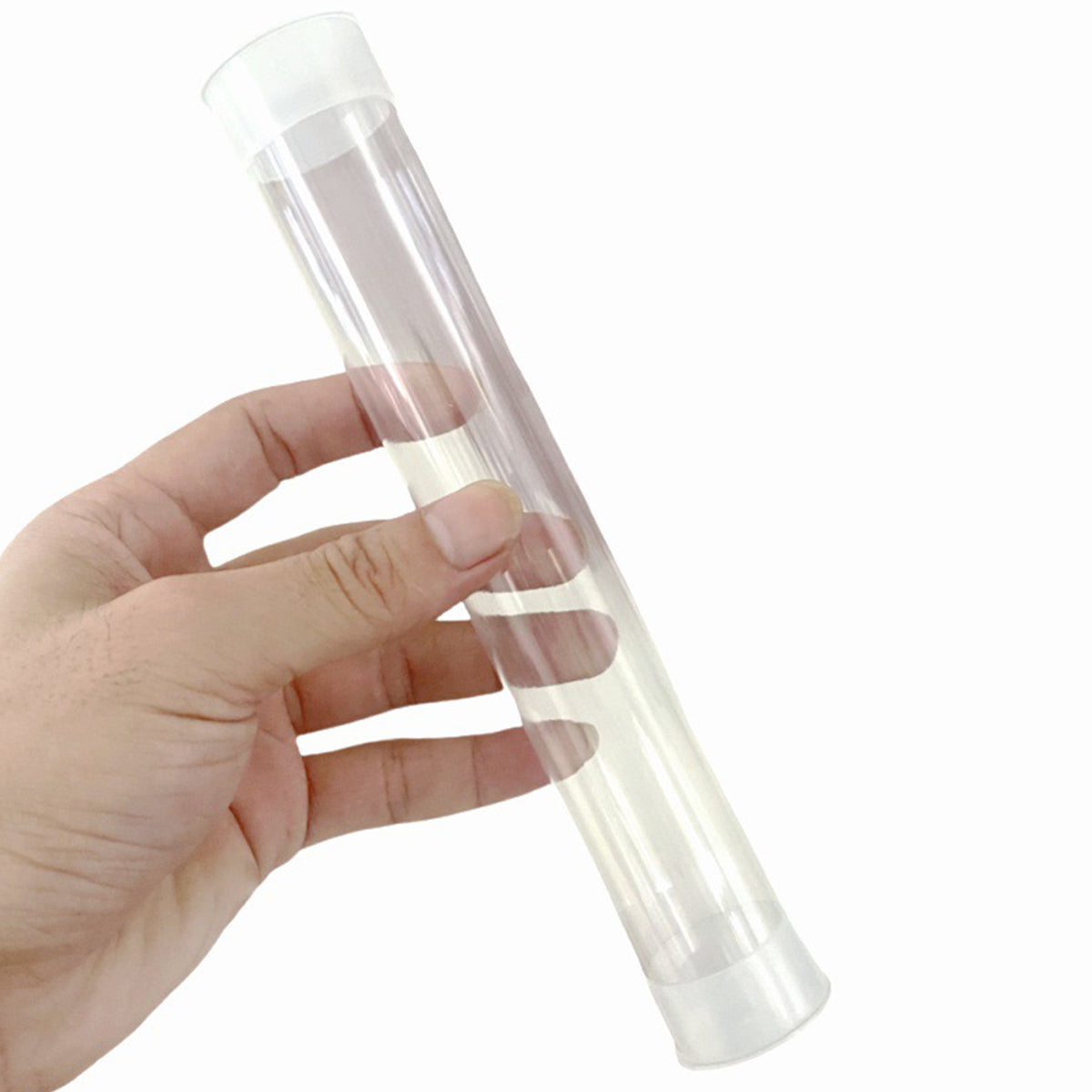 20pcs Clear Plastic Packaging Tubes for Artwork
