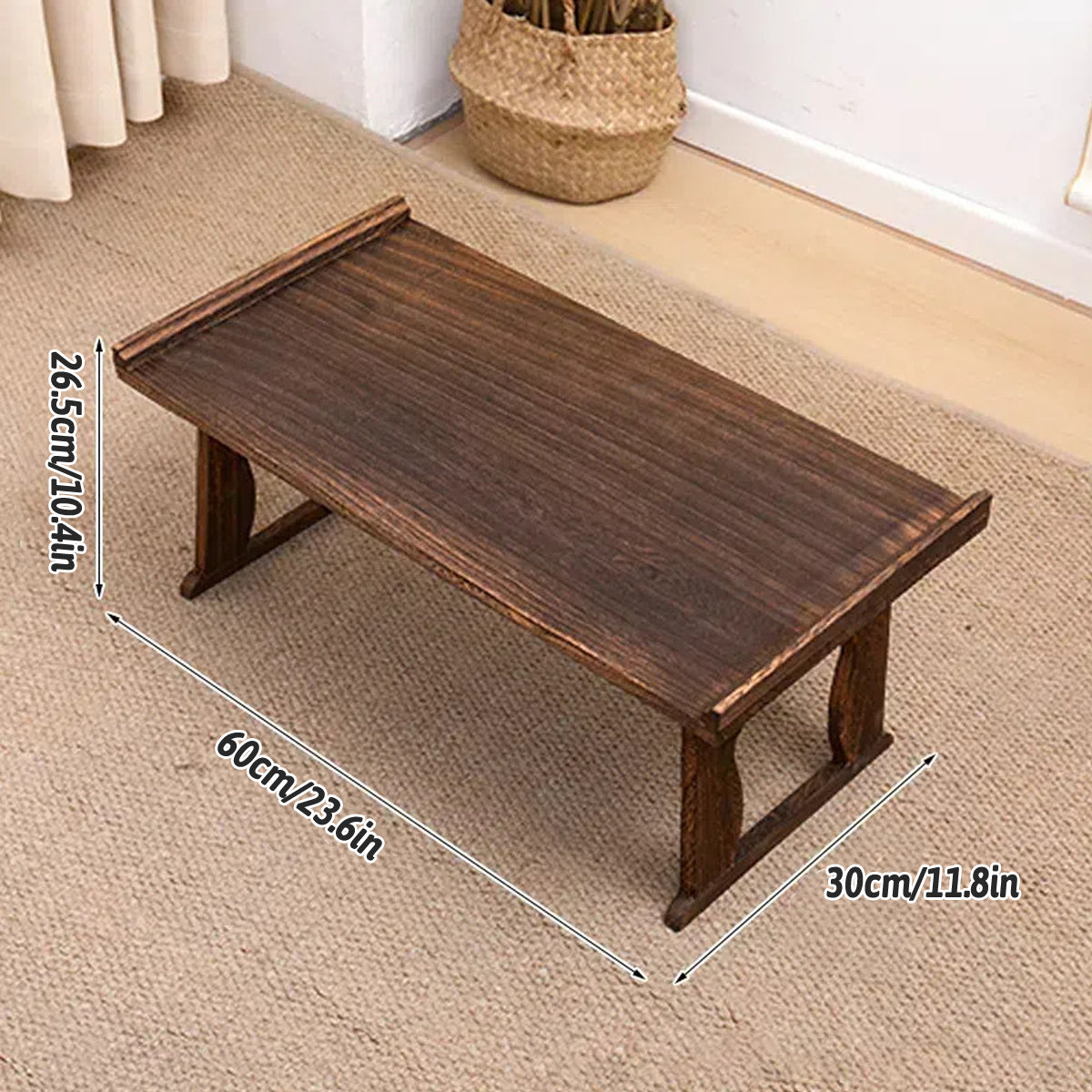 Wooden Foldable Chinese Style Tea Table Space Saving Design