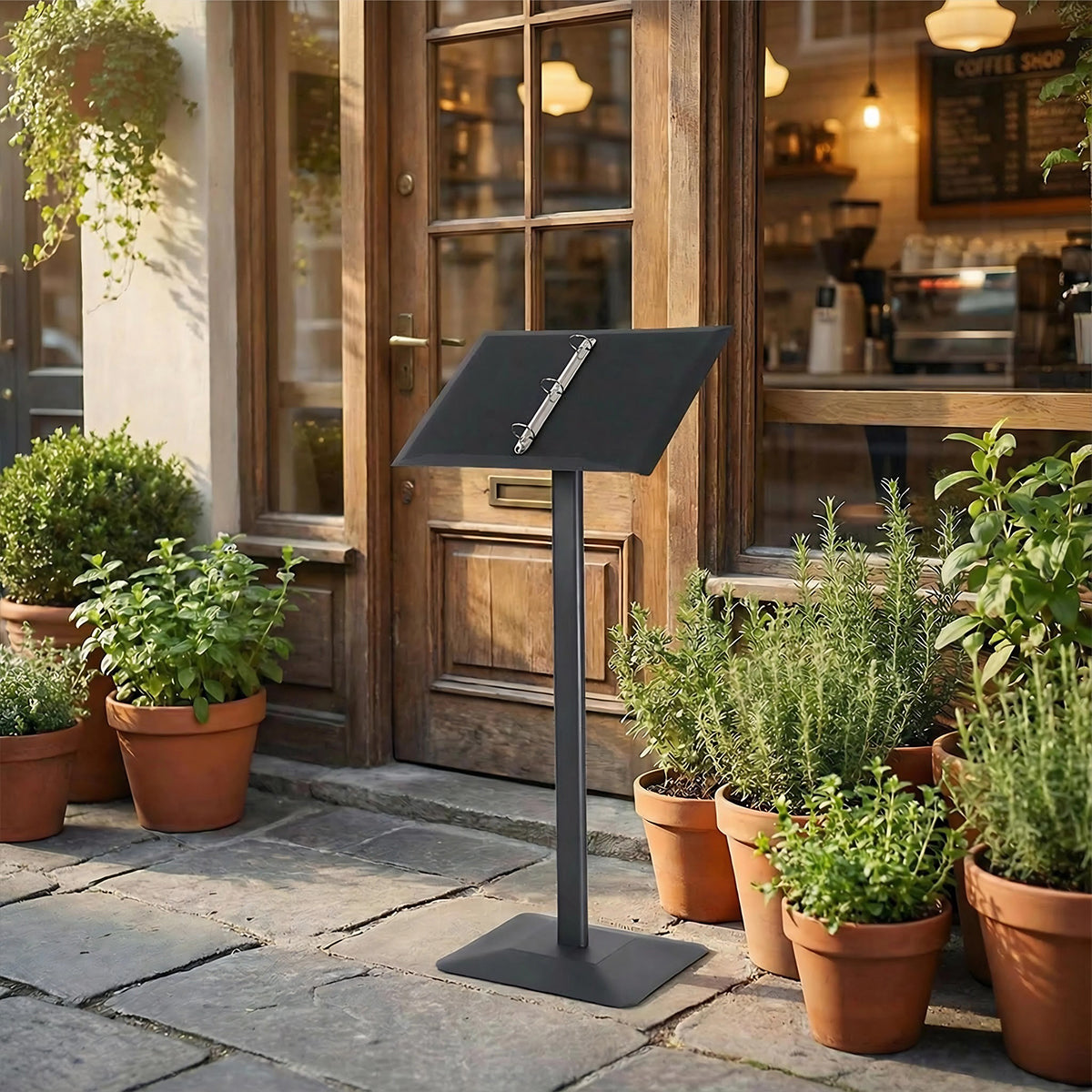 Restaurant Menu Display Stand for Cafe Bar Counter