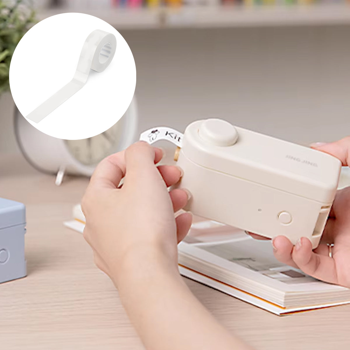 2 Rolls Square Thermal Label Paper 15mm x 4m for Barcode Printing