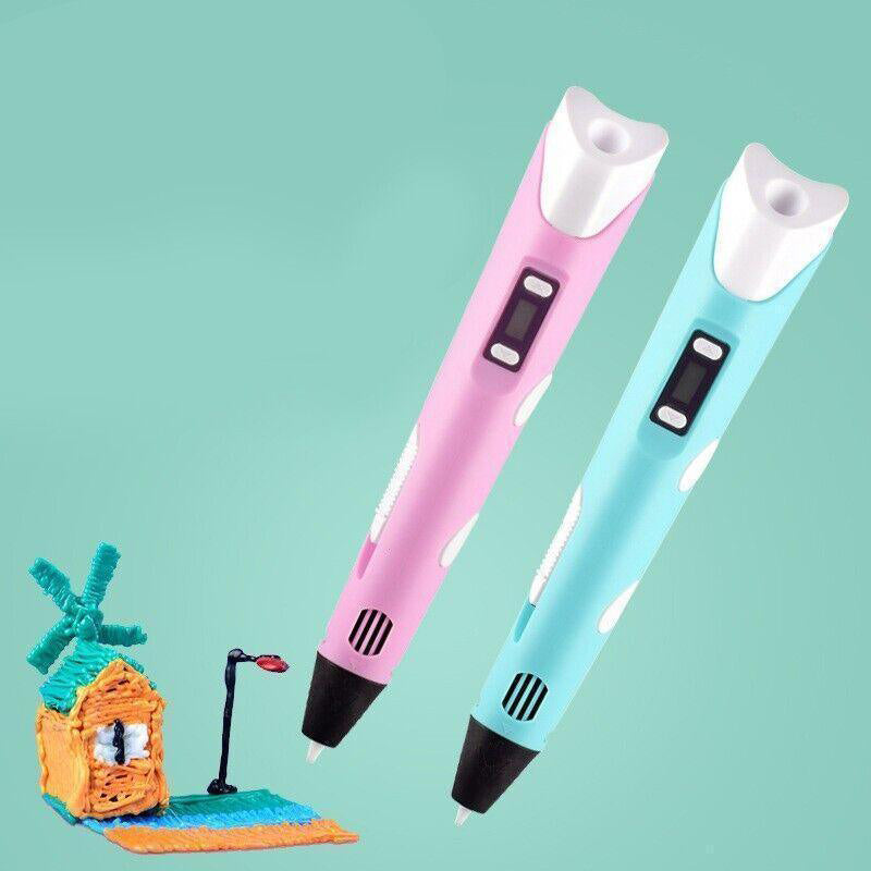 3D Printing Pen with LCD Screen USB and 3 Filaments