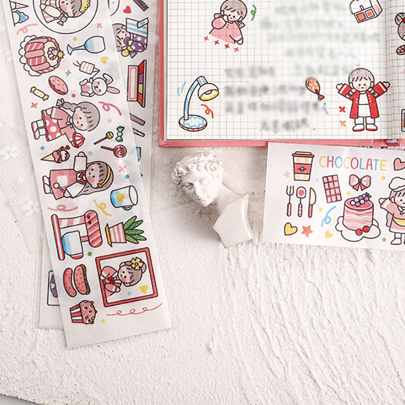 8 Styles DIY Journal Decoration Stickers for Diary