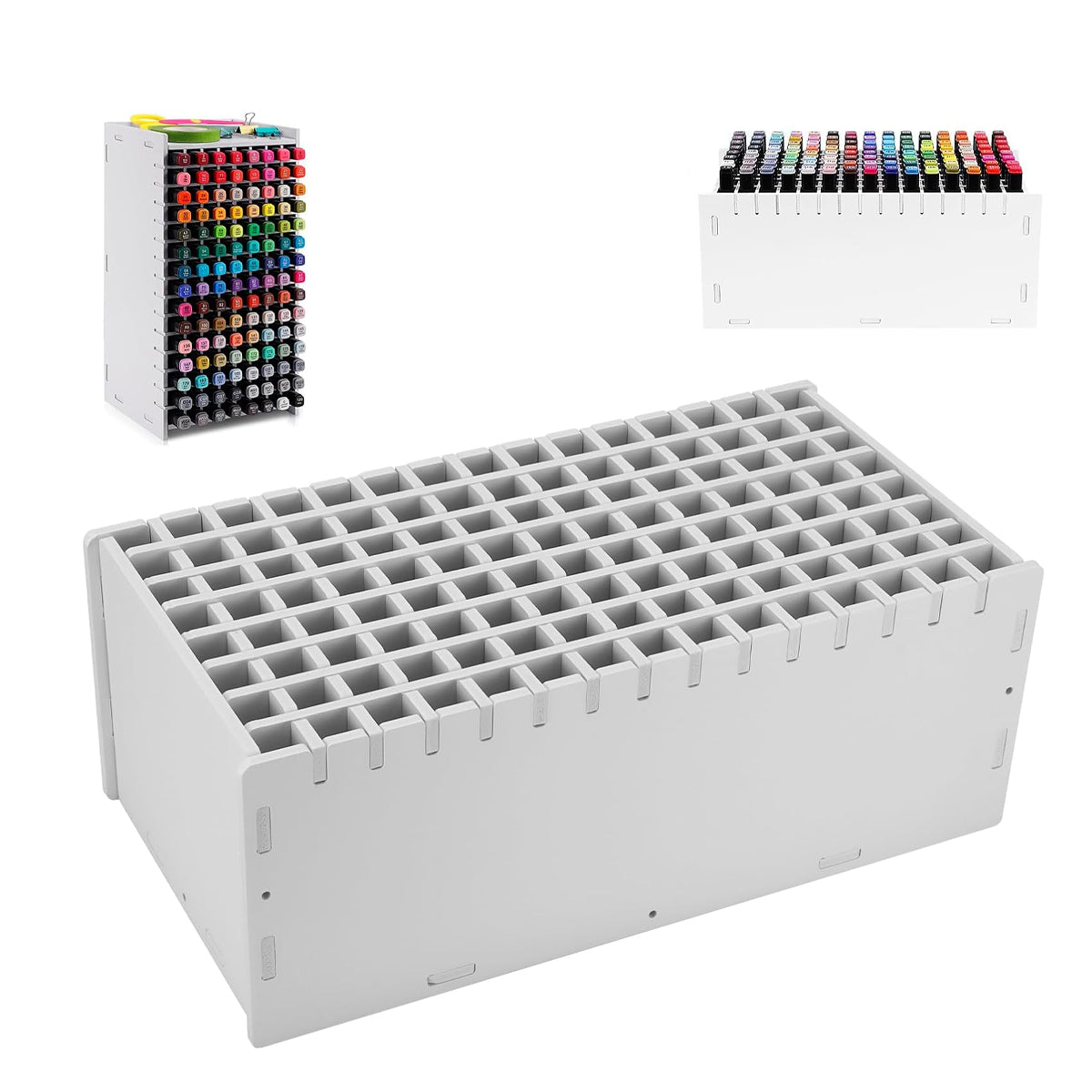 120 Grid Marker Storage Box for Pens Organizing