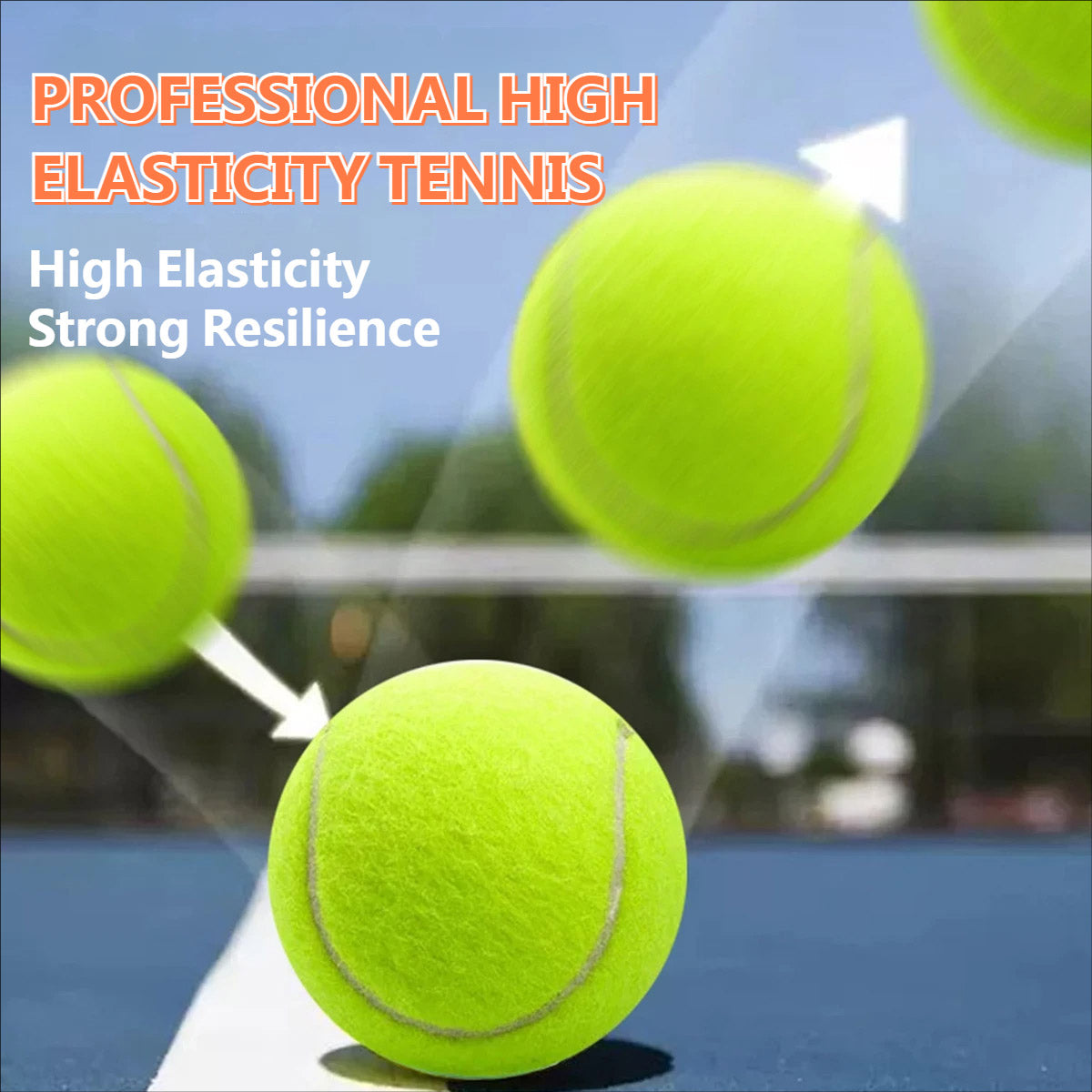15pcs Training Tennis Balls with High Bounce