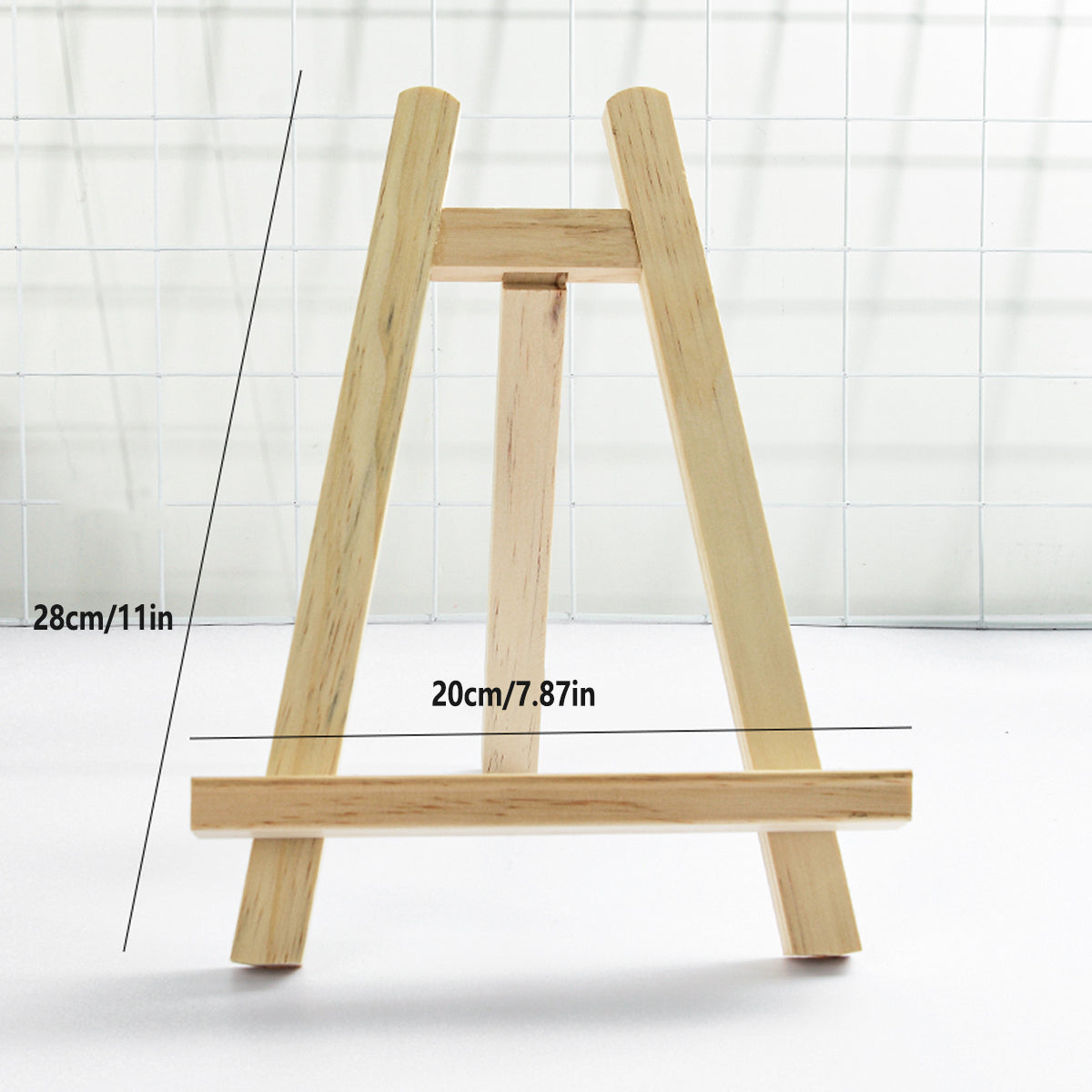 6 Pcs Tabletop Artist Easels A-Frame Pine Wood 28 x 20cm