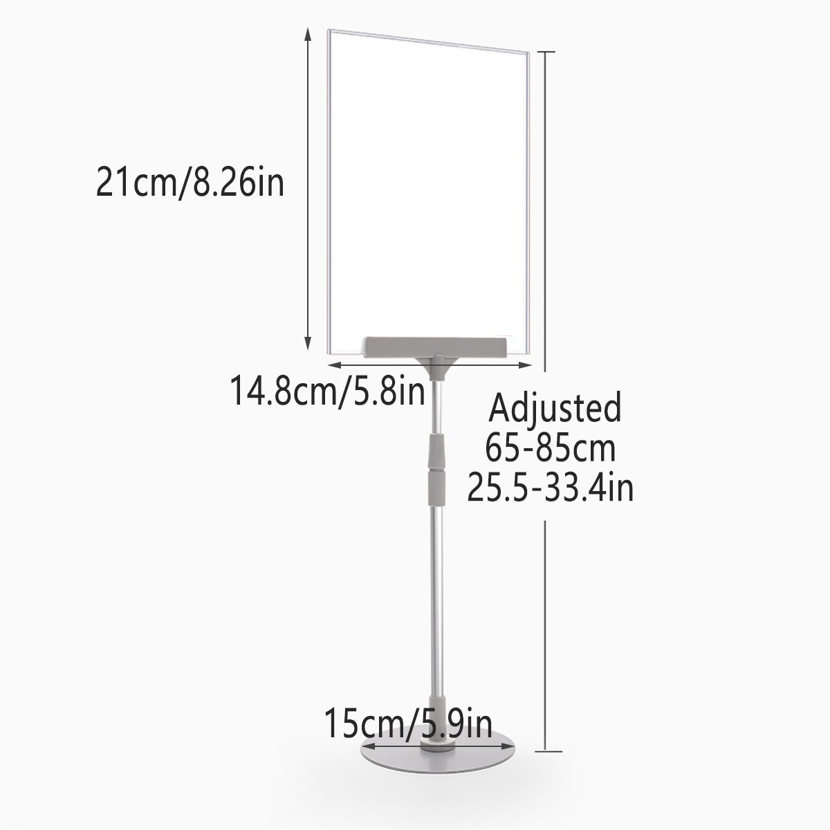 Adjustable A5 Poster Display Stand for Counter