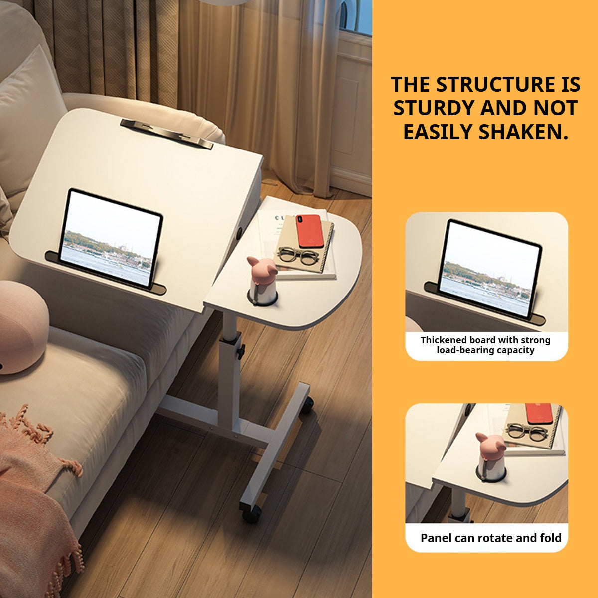 Portable Adjustable Laptop Desk Stand Mobile Table