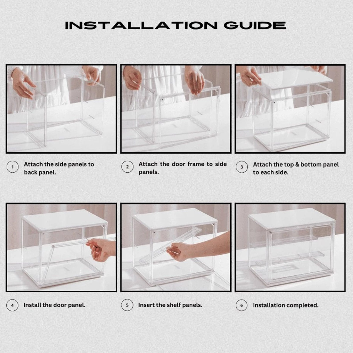 Blind Box Display Case Transparent Stackable Dustproof Organizer