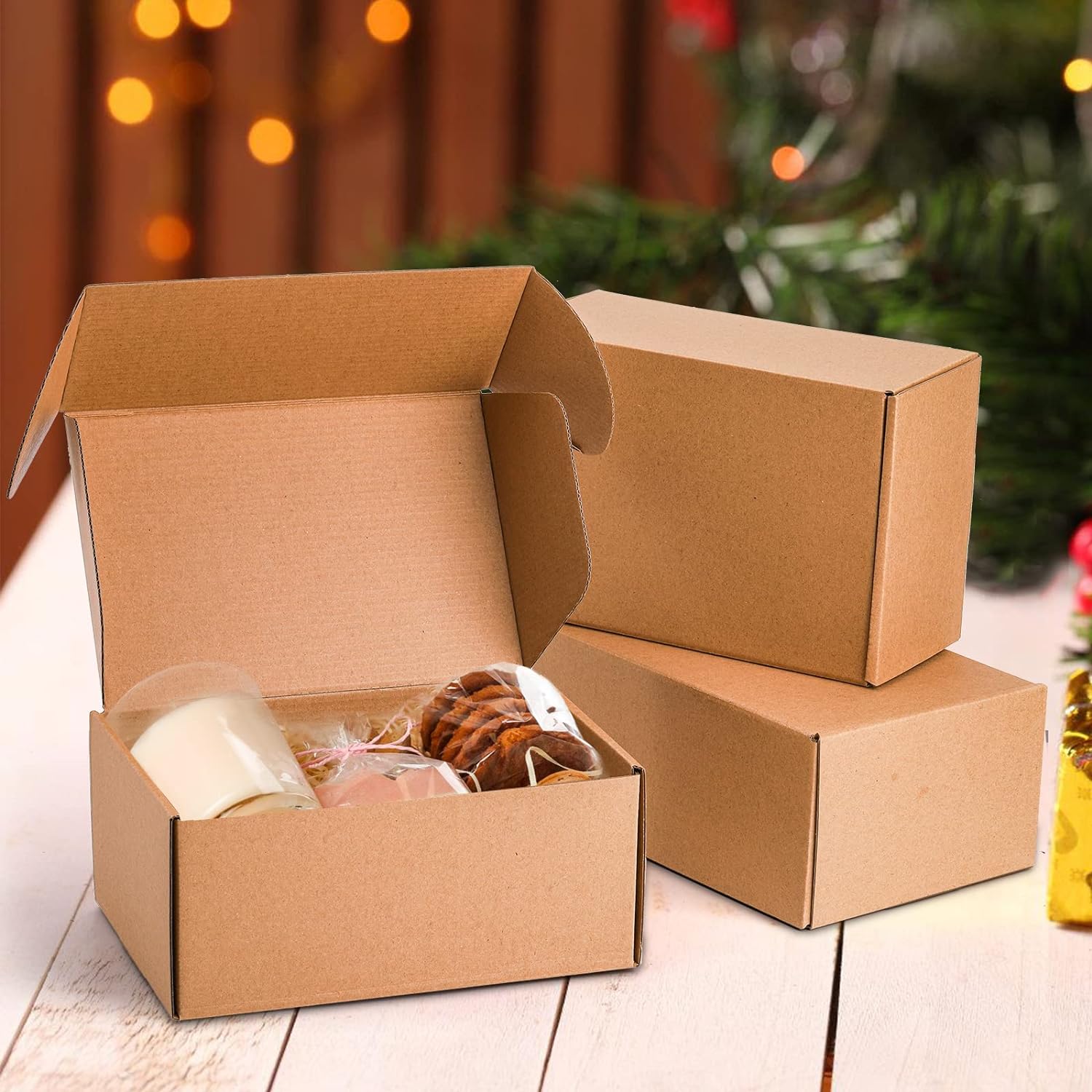 Brown Mailing Boxes Cardboard Cartons for Packing and Storage