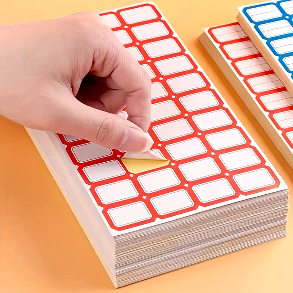 100 Pcs Price Stickers Blank Self-Adhesive Writable Labels