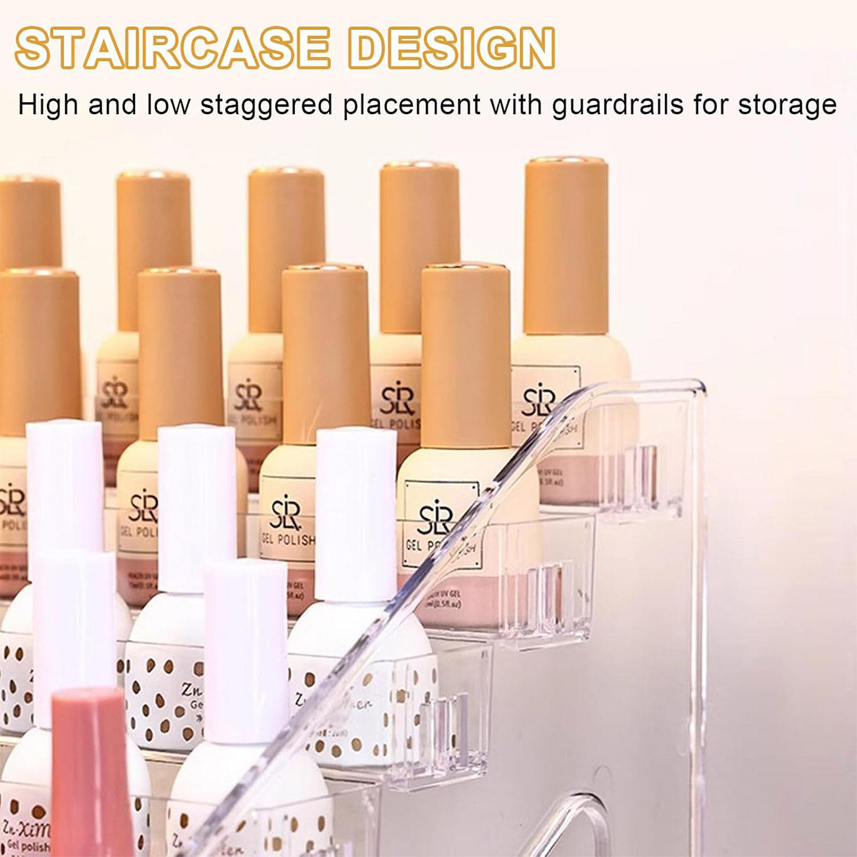 6/7 Layer Clear Acrylic Storage Rack Multi Tier Organizer Stand