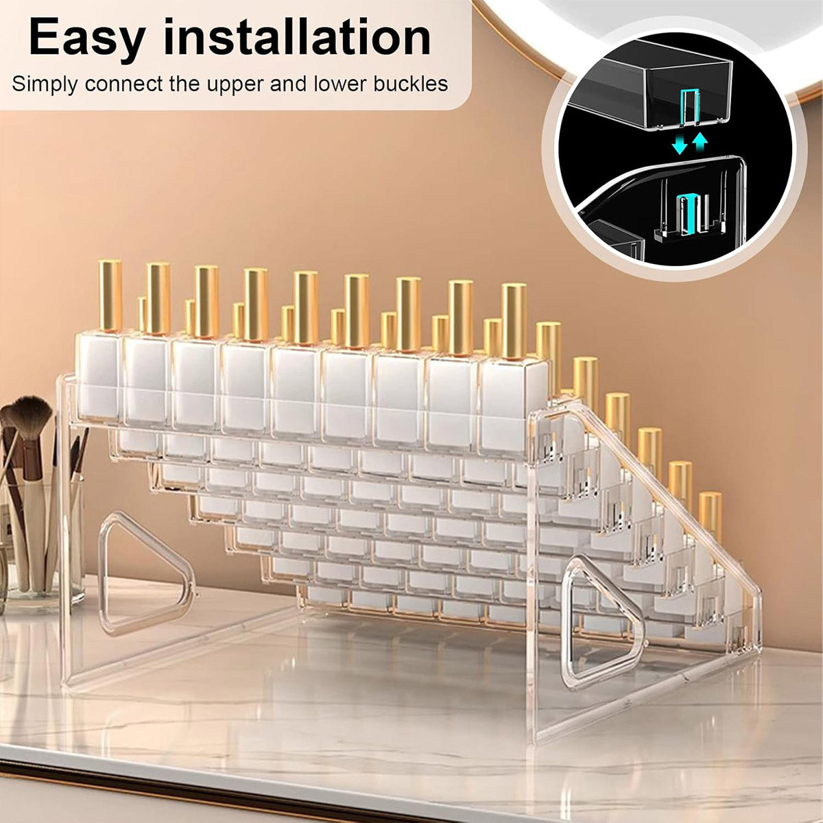6/7 Layer Clear Acrylic Storage Rack Multi Tier Organizer Stand