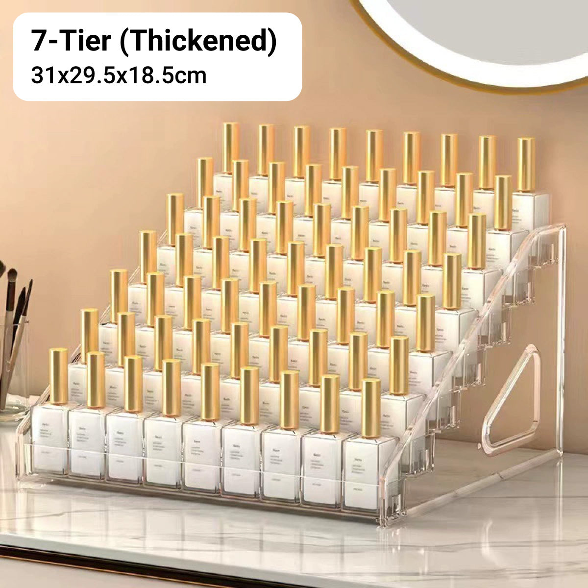 6/7 Layer Clear Acrylic Storage Rack Multi Tier Organizer Stand