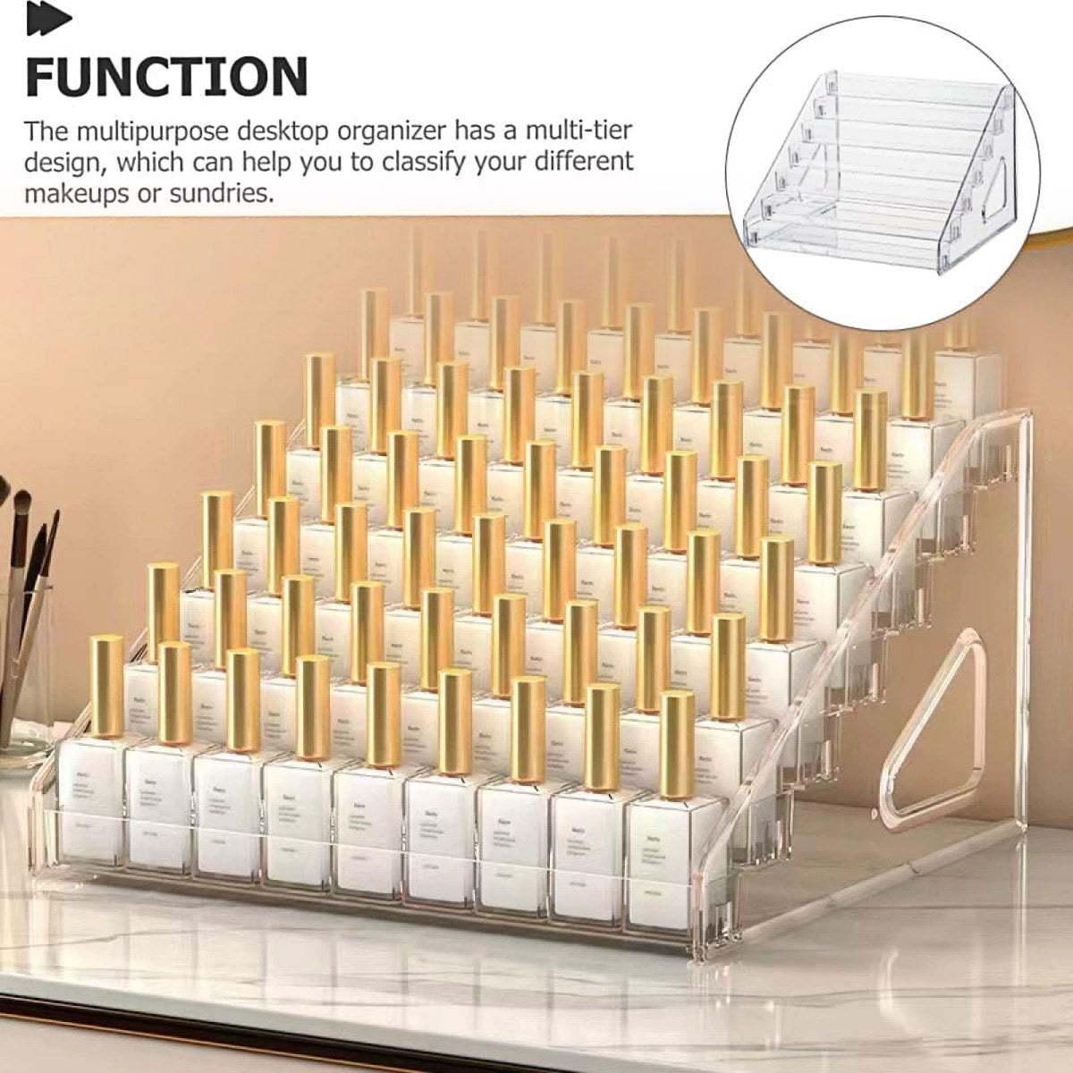 6/7 Layer Clear Acrylic Storage Rack Multi Tier Organizer Stand