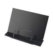 Portable Steel Book Stand with 7-Angle Tilt Fold-Flat Base