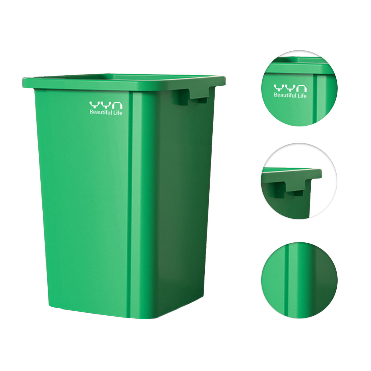 80L Trash Can Dustbin Large Capacity Heavy Duty