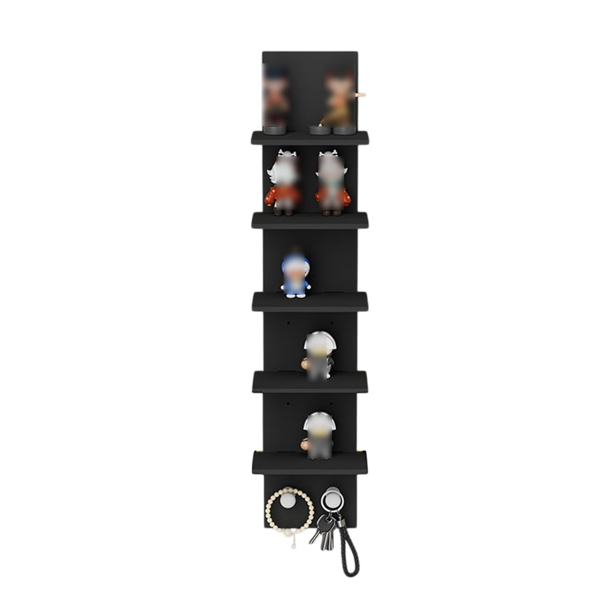 5-Tier Wall-Mounted Shelf with 40lbs Load Capacity