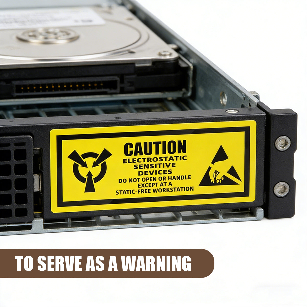 Anti-Static Warning Sticker Labels for Electronics