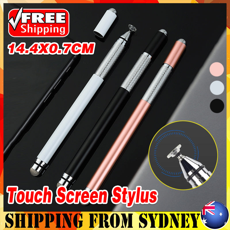 Capacitive Touch Screen Stylus 2-in-1 Fiber and Disc Tip