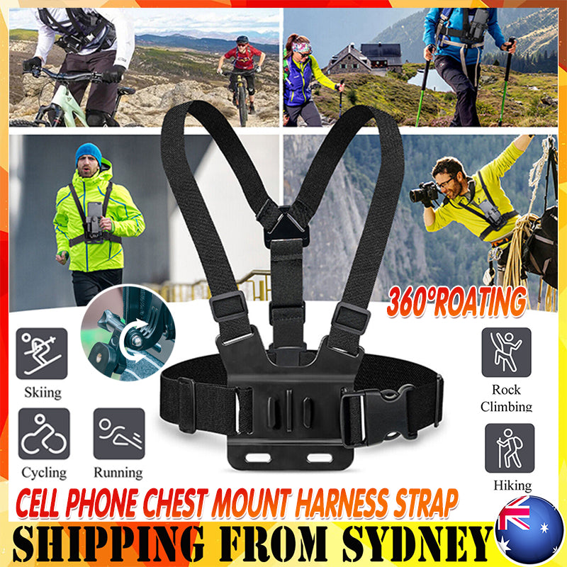 Phone Chest Mount Harness Strap for POV Video
