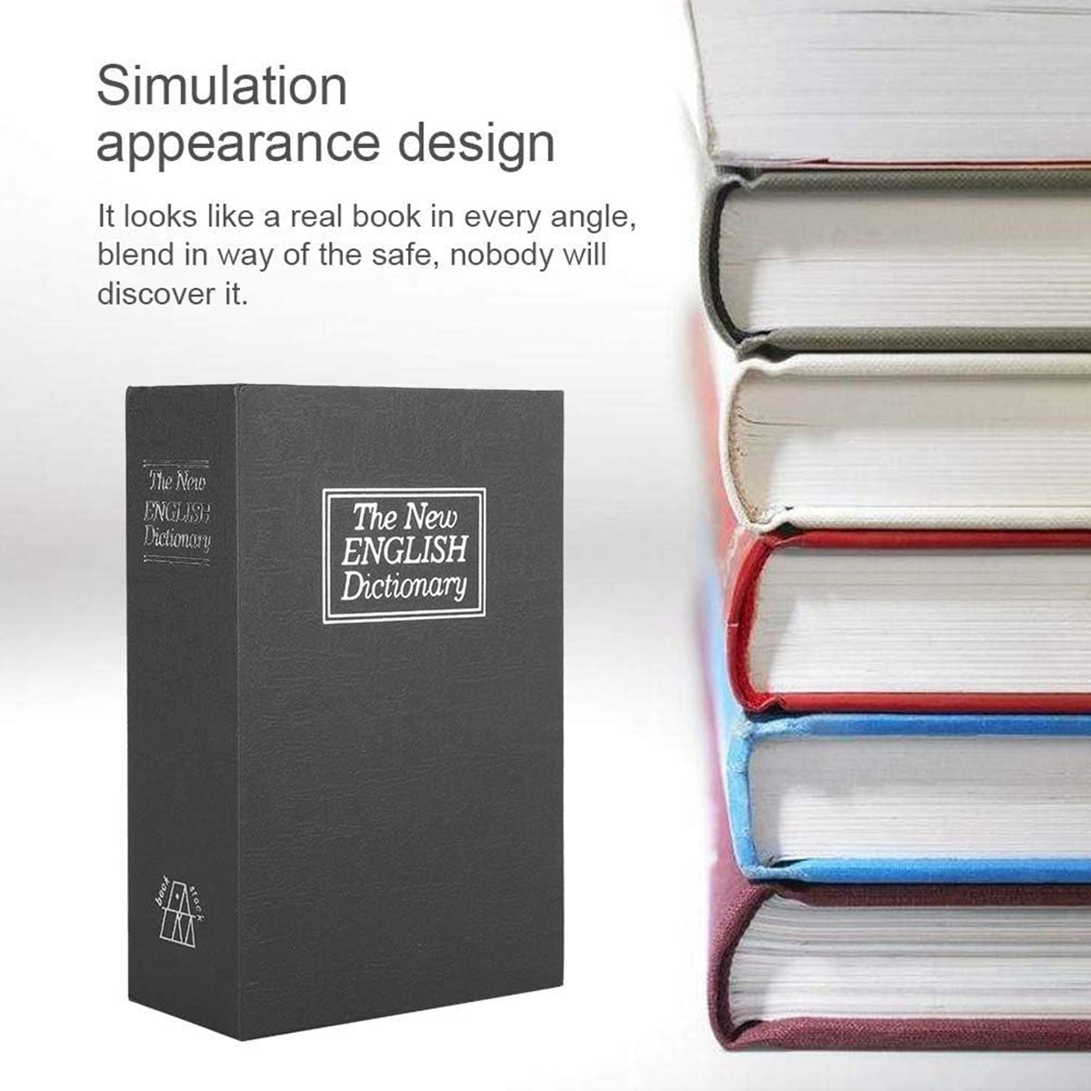 Hidden Book Safe Anti-theft Lock Box for Home