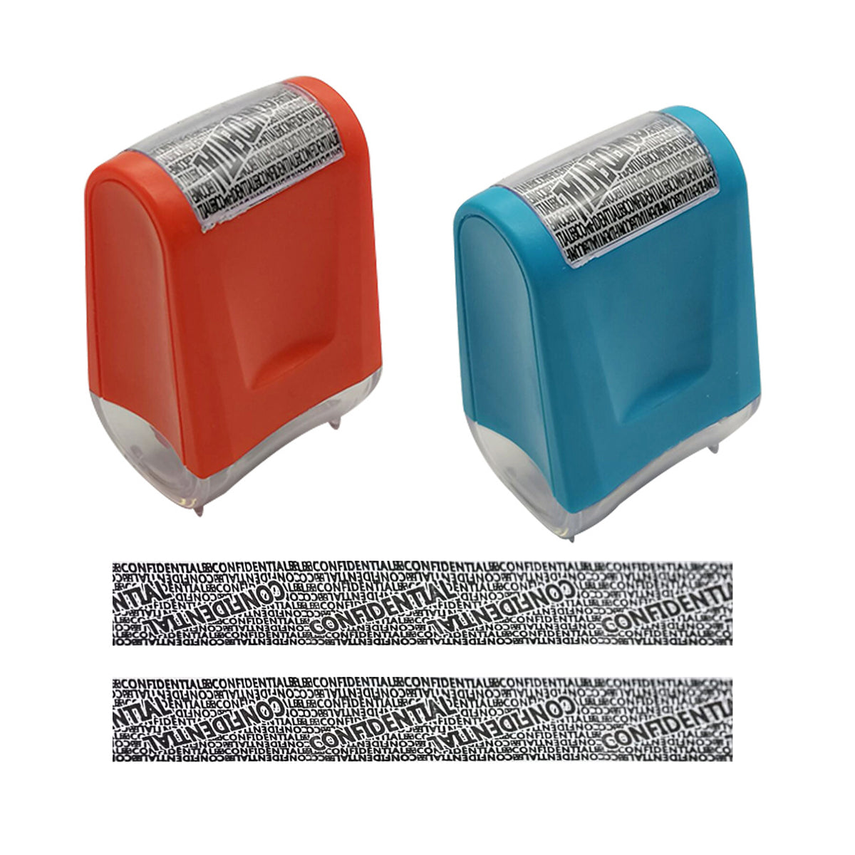 Privacy Stamp Roller with Refillable Ink for Data Protection
