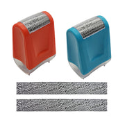Privacy Stamp Roller with Refillable Ink for Data Protection