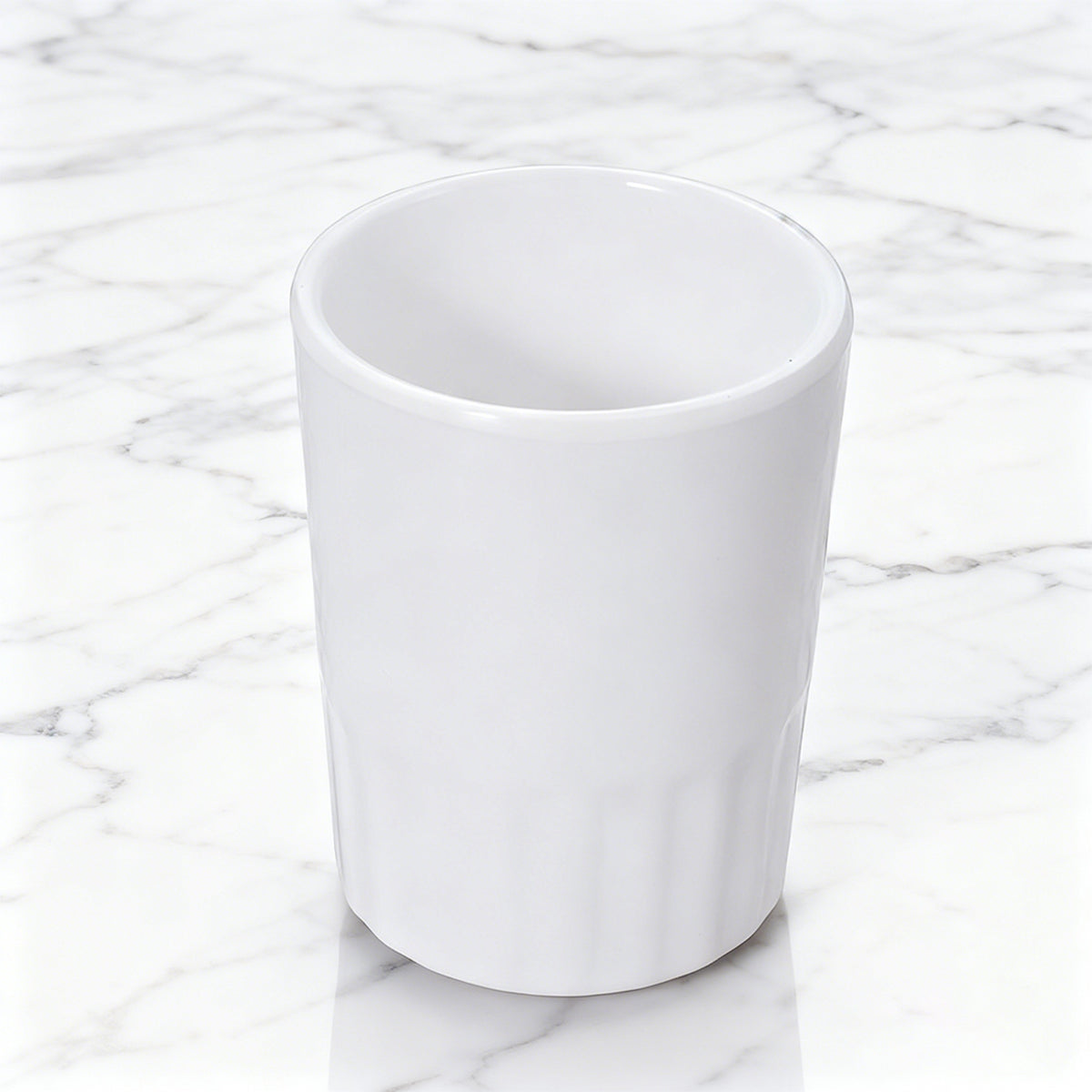 10pcs Shatterproof Melamine Tumbler Mugs in White